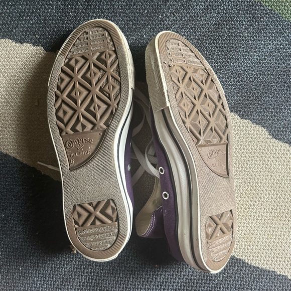 Purple High-Top Converse Sneakers - Picture 6 of 6